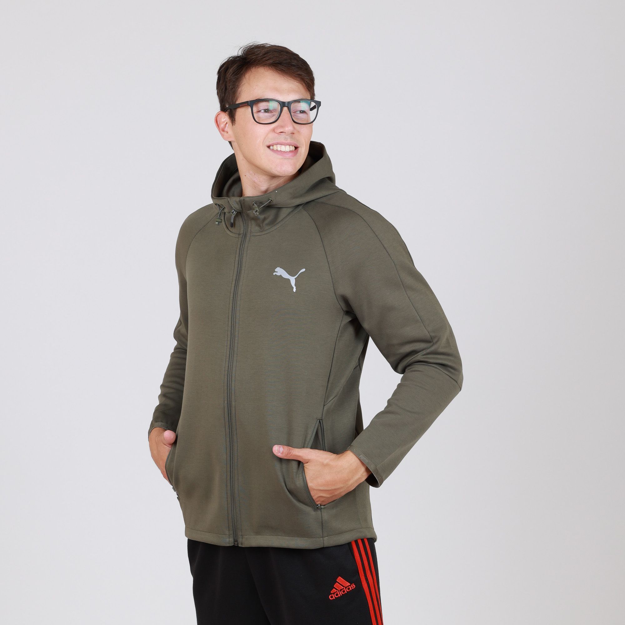 DUKS SA KAPULJACOM PUMA EVOSTRIPE FZ HOODIE M - 589424-44