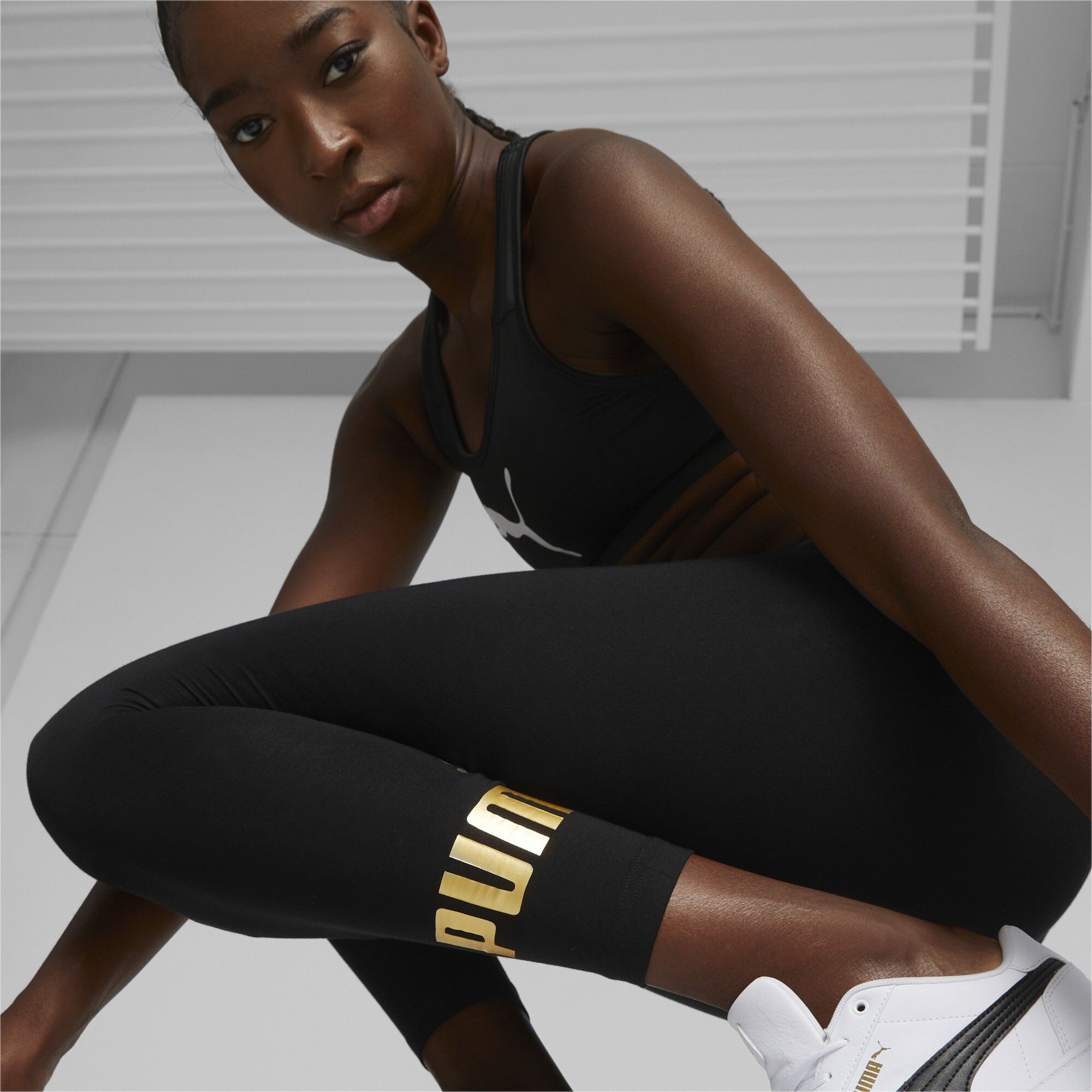 PUMA Helanke ess+ metallic leggings W 848307-01 - Main Image