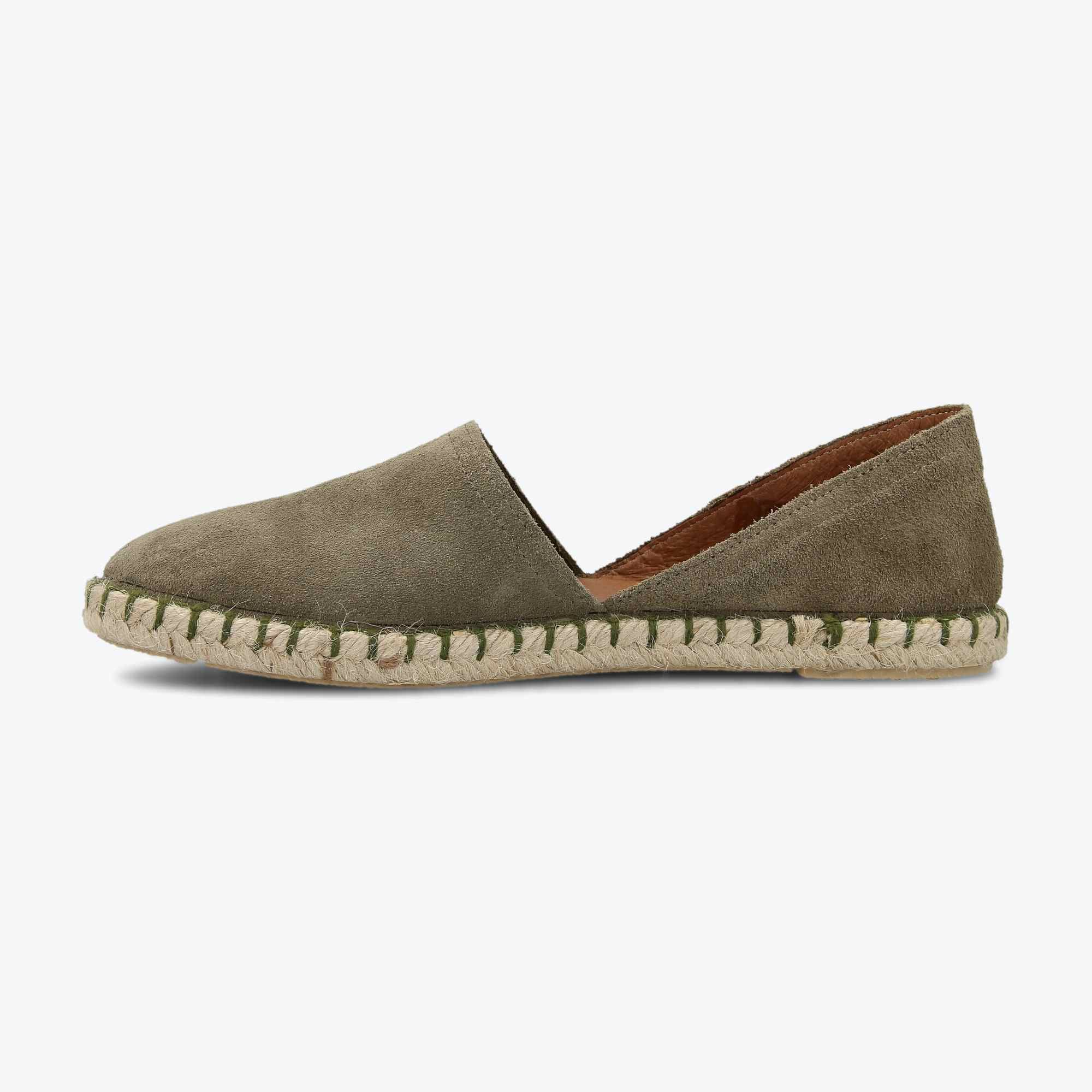 Verbenas Espadrilles van leer, model 'CARMEN SERRAJE' in oceaanblauw Verbenas Espadrilles van leer, model 'CARMEN SERRAJE' in oceaanblauw