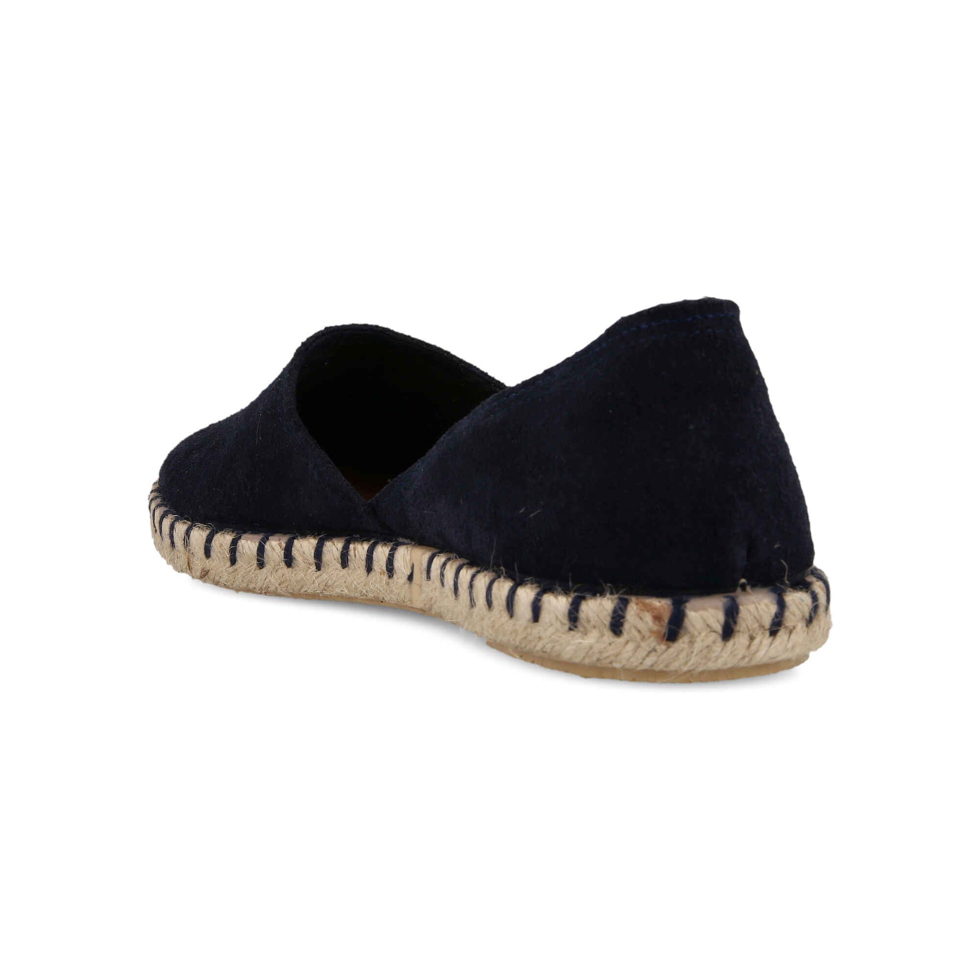 VERBENAS Damen Espadrilles Cruz Serraje – Marineblau, Handgefertigt In Spanien, Bequeme Sommerschuhe