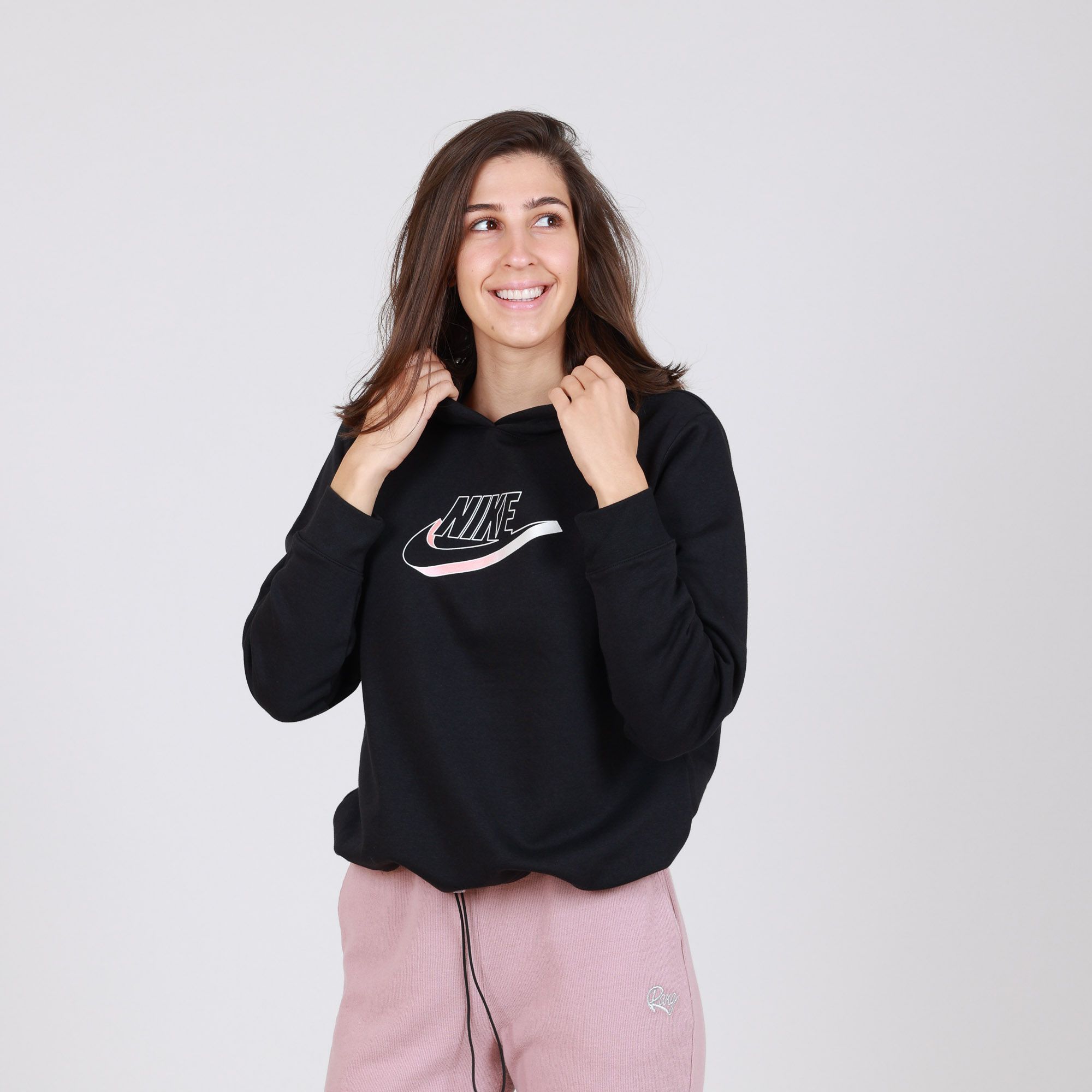 NIKE Duks sa kapuljačom hooded long sleeve top W - DD5780-010