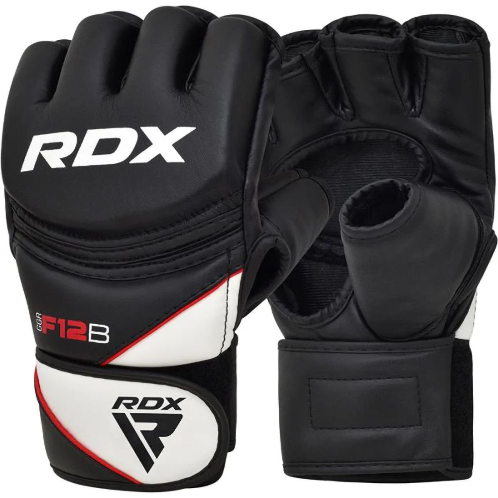 RDX Rukavice za MMA crne sa belim S U - GGR-F12B-S