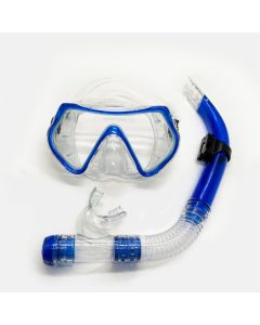 BLUE REEF Maska plastic semi-dry snorkel set U - DPB