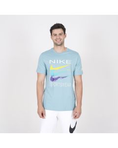 NIKE Majica kratak rukav nsw tee 6mo swsh sp25 M - HQ8094-464#S
