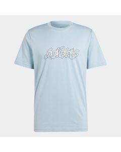 ADIDAS Majica kratak rukav illustrated linear graphic t-shirt M - IS2867#S