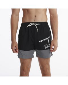KARL LAGERFELD šorc swim shorts M - KL20MBM02BLACK#M