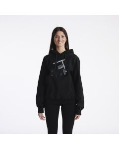 KARL LAGERFELD duks sa kapuljačom sweatshirt W - KLWJ0027STKBLK#XS