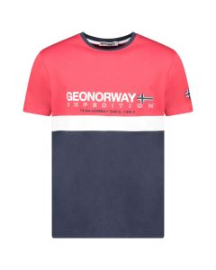 GEOGRAPHICAL NORWAY Majica kratak rukav jdouble db red men 254  M - SY9736H-GN#L