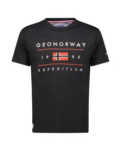 GEOGRAPHICAL NORWAY Majica kratak rukav jezolo db black men 254 M - SY9739H-GN#M