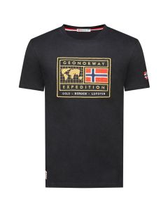 GEOGRAPHICAL NORWAY Majica kratak rukav jofoten db black men 254 M - SY9756H-GN#S