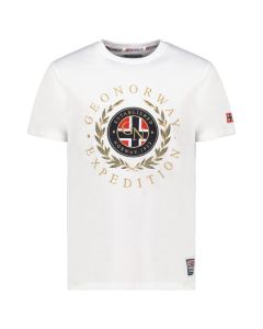 GEOGRAPHICAL NORWAY Majica kratak rukav jiger db white men 254 M - SY9879H-GN#M