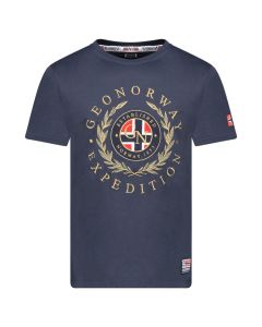 GEOGRAPHICAL NORWAY Majica kratak rukav jiger db navy men 254 M - SY9881H-GN#S