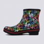 SKECHERS Čizme bobs x goldcrown heprint rain boot W - 113617-BKMT