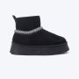 OPPOSITE Čizme lh30076-black W - LH30076-BLACK