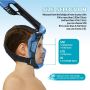BLUE REEF Maska full face white blue U - SC-03
