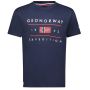 GEOGRAPHICAL NORWAY Majica kratak rukav jezolo db navy men 254 M - SY9740H-GN
