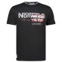 GEOGRAPHICAL NORWAY Majica kratak rukav jisland db black men 254 M - SY9743H-GN