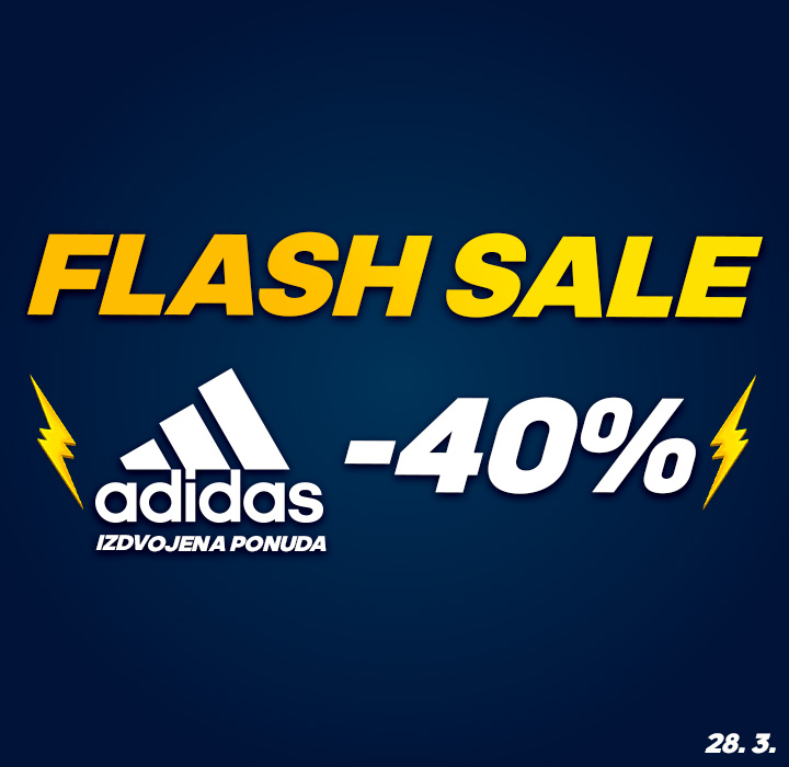 Flash Sale 40% popusta na odabrane Adidas artikle